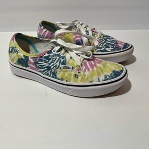 Vans Classic Tie Dye Canvas Comfy Cush Skate Shoes Men’s Size 5.5 Women’s 7